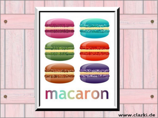 Macaron Poster Wandbild